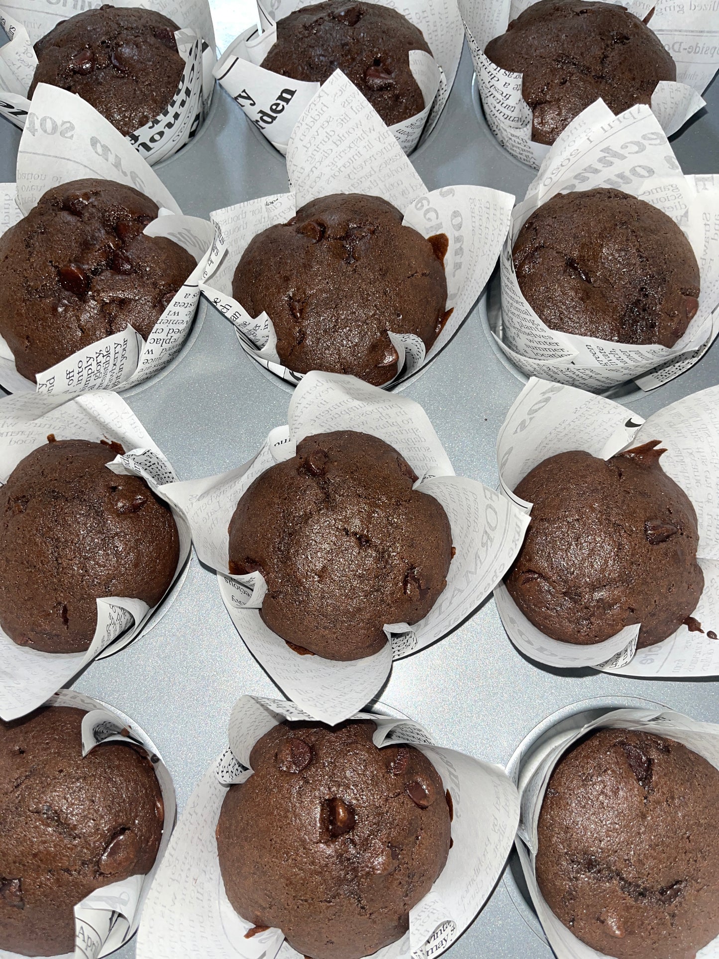 Double chocolate muffins