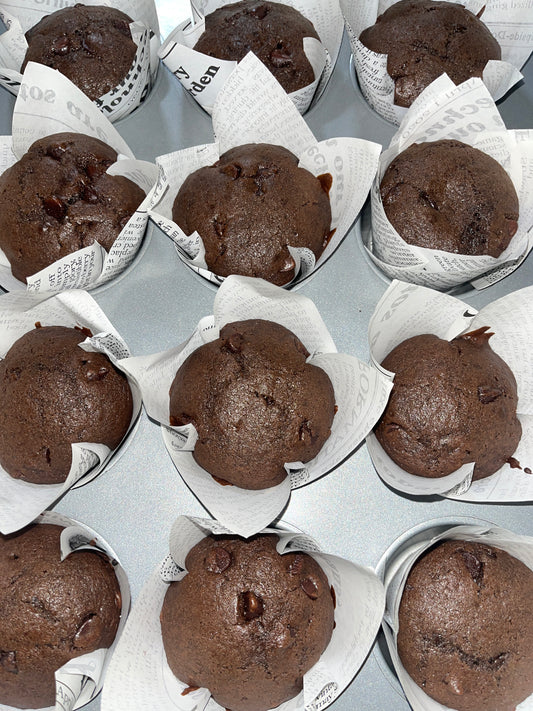 Double chocolate muffins