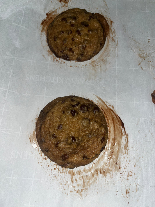 Vegan chocolate chip cookie