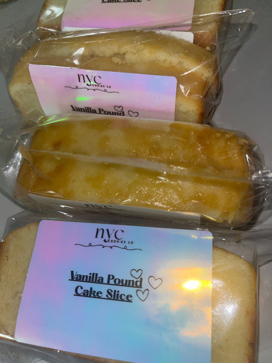 Vanilla Pound Cake Slice